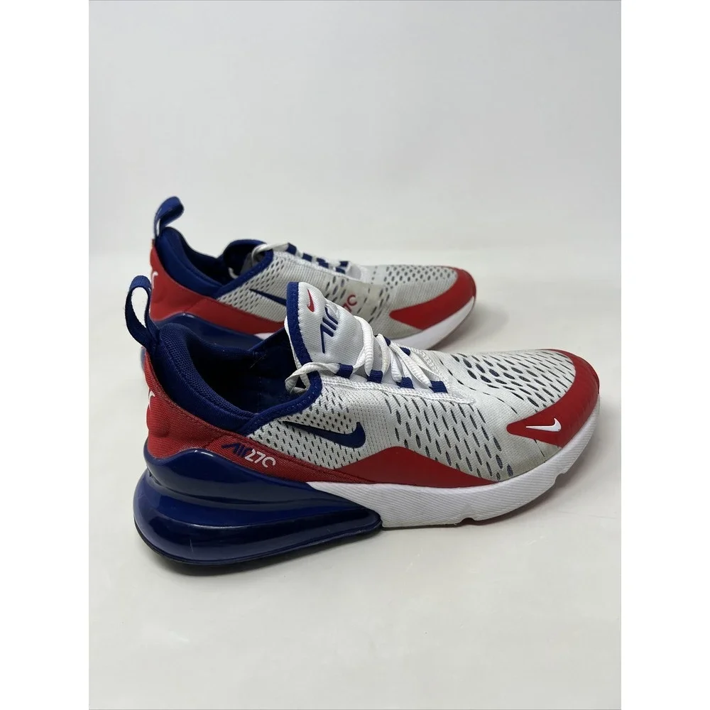 Nike Air Max 270 USA Mens Size 8 Running Shoes Sneakers Red White‎ Blue Olympic